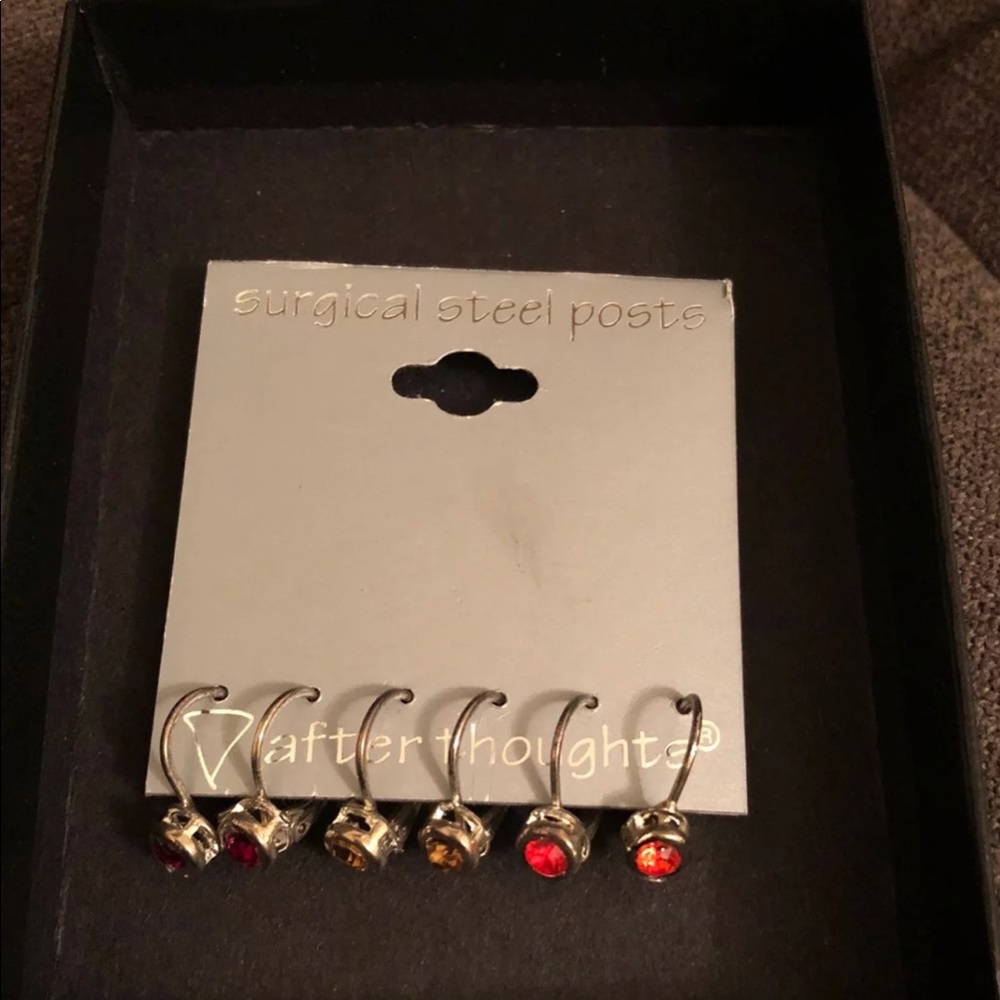 3 Pairs Of Hoop Earrings